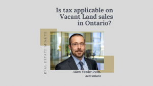 Do you need to pay tax on vacant land sales?